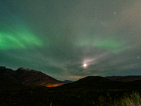 The Aurora Borealis, Or Northern Lights In Tromso, Norway