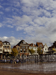 Beestenmarkt Square, Leiden, Netherlands.