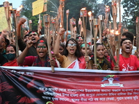 Protest Against Attacks On Minority Community In Bangladesh