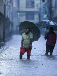 Heavy Monsoon Rain Impacts Daily Life Of Nepal