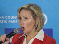 Gwen Walz Speaks At A Campaign Event In Waukesha, Wisconsin 