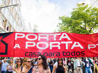 Manifestation Casas Para Viver In Lisbon, Portugal