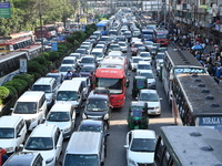 Traffic Jam In Dhaka, Bangladesh