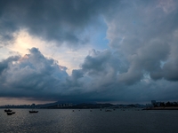 West Coast New District Gujia Island Waterfront in Qingdao.