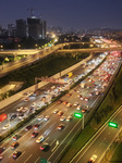 Congestion on Expressways During National Day Holiday in Nanjing.