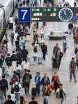 Tourists Travel at Nanjing Railway Station.