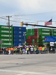 Port Strike Outside APM Terminals In Elizabeth New Jersey