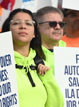 Port Strike Demonstration At Maher Terminals In Elizabeth New Jersey