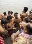 Tarpan Ritual During Mahalaya Prayers In India