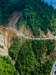 The Aerial View Shows The Flood-affected Sisneri Region Of Makwanpur, Nepal.