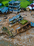 The Aerial View Shows The Flood-affected Bhardev Region, Nepal.