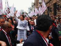 Baton Comand Ceremony For Clara Brugada As Mexico City Head Of Government