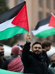 Solidarity Protest With Palestine In Krakow