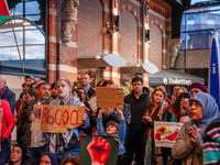 Pro-Palestinian 'sit-in' In Train Stations In The Netherlands.