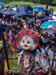 Nepalese Hindu Devotees Celebrated The Shikali Jatra In Khokana, Nepal.