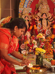 Bengali Hindus Celebrate The Durga Puja Festival In Mississauga, Canada