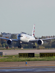 American Airlines Boeing787 Dreamliner Landing In Barcelona