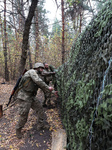 Ukrainian artillery crew at positions in Kharkiv region.