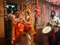 Kumari Puja On The Occasion Of Durga Puja Festival In Kolkata, India