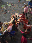 Durga Idol Immersion In Kolkata, India