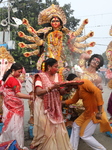 Durga Idol Immersion On The Last Day Of Durga Puja Festival In India