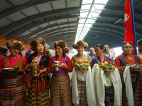 Record Holding Climbers “Nima Rinji Sherpa” And “Dawa Yangzum Sherpa” Return To Heroic Welcome In Nepal