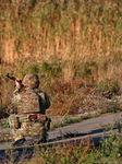 Mobile fire group of Ukrainian border guards protects sky over Odesa region.