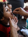 Polio vaccination in Gaza, Palestine