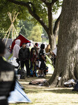 Indian Tribe Camp On The National Mall In Washington DC  One Protesters Was Arrested  For Assault On A Office .