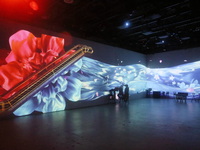 Three-dimensional Light Show in Shanghai