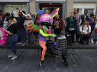 Tour Of Monumental Alebrijes And International Day Against Breast Cancer In Mexico