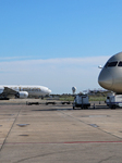 Emirates Boeing777 Preparing To Take Off From Barcelona Airport