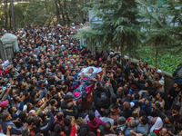 Funeral Procession Of Doctor Shanawaz Dar After Militant Attack In Kashmir's Ganderbal District