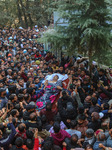 Funeral Procession Of Doctor Shanawaz Dar After Militant Attack In Kashmir's Ganderbal District