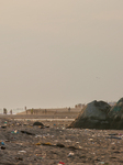 Trash And Filth Along Paruthiyoor Beach