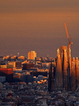 View Of The Sagrada Familia In The Evening Light