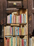 Bookshelf Illusion On A Broken Door In Lucera, Italy