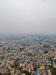 Aerial View Shows Air Pollution In Kathmandu Valley, Nepal.