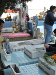 People Visit Cemeteries For Dia De Muertos Celebrations