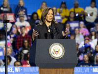 Kamala Harris Holds Concert Campaign Rally In Milwaukee, Wisconsin With Cardi B.