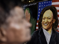 Indian Art Teacher Paints Portrait of Kamala Harris Ahead of 2024 US Elections in Mumbai