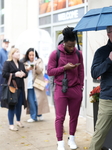 People Wait In Line To Vote In Chicago