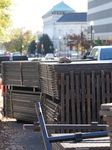 Security Officials Remove Riot Fences From The White House And The Vice President's Residence In Washington DC