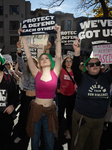 Women’s March post-election demonstration for reproductive rights