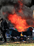 Homeless Encampment Tent Fire In Gage Park, Hamilton, Canada, On November 9, 2024