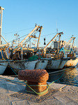 Fishing Boats Docked At Mola Di Bari Harbor