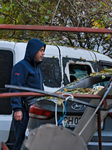 Aftermath of Russian drone attack on Odesa.