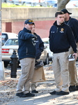 Evidence Markers At Scene Where A 21-year-old Man Was Fatally Stabbed At Steuben Park In Brooklyn New York