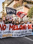 No Meloni Day Student Demonstration In Milan