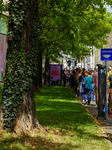 Queue For Andy Warhol And  Keith Haring Exhibition